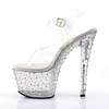 Pleaser - STARDANCE708 Sandaal met enkelband, Paaldans schoenen - Paaldans schoenen - Transparant Product image